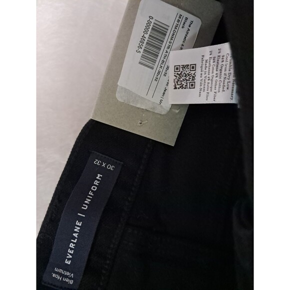 Everlane Size 30x32 The Athletic 4-Way Stretch Organic Jean | Uniform Black NWT - Picture 5 of 13